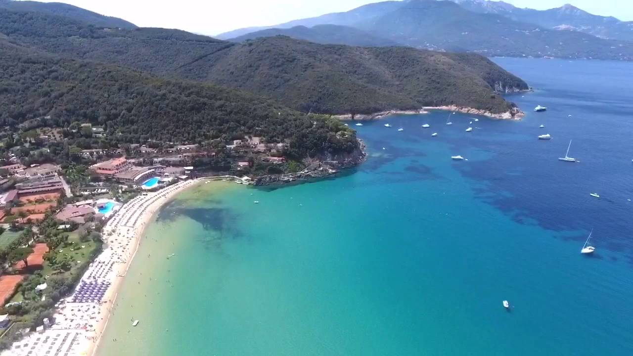Biodola And Cavoli Beaches in a drone Flight