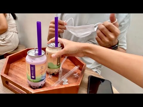 We tried Bubble Tea !! - YouTube