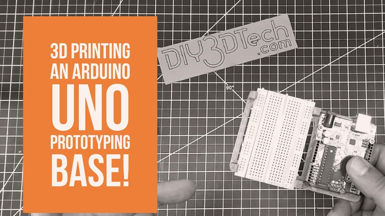 3D Printed Project - An Arduino Uno Prototyping Base! - YouTube