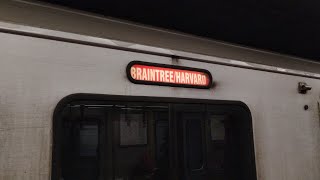 Red Line Type 3 #1875 + Type 2 #1752/#1747 w/ Braintree/Harvard scroll on 1752 leaving Park Street
