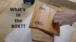 African mahogany recipe box