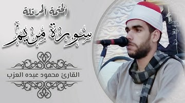 سورة مريم كاملة مرتلة بصوت الشيخ محمود عبده العزب HD Shekh Mahmoud Elazb