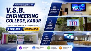 3 LED Displays. One Smart Campus 🎓🔥 | VSB Engineering College | Brigade LED