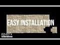 EziFit X Series by InfinitiStone . Save time and installation cost with minimal horizontal lines!