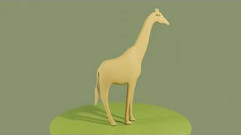 Low Poly Giraffe