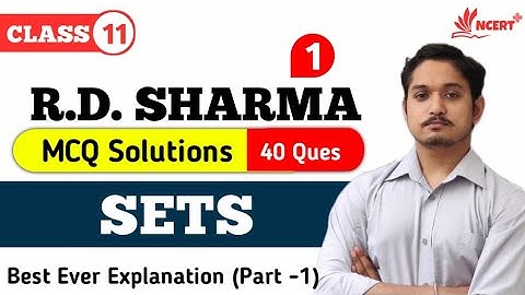 CLASS 11 CHAPTER 1 (SETS) R D SHARMA MCQ (PART 1) || 🔥🔥 TRICKS