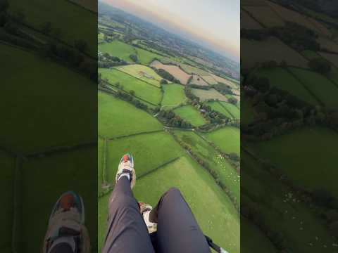 POV: You’re flying a Paramotor at sunset with your friends #shorts #paramotoring #aviation