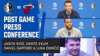 Jason Kidd, Dante Exum, Daniel Gafford, Luka Dončić | Press Conference vs MIA | 03\/07\/24