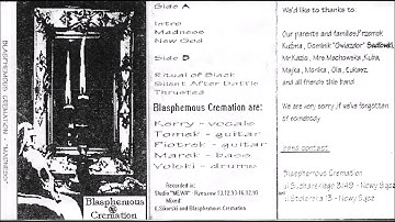 Blasphemous Cremation [POL] [Death] 1993 - Madness (Full Demo)