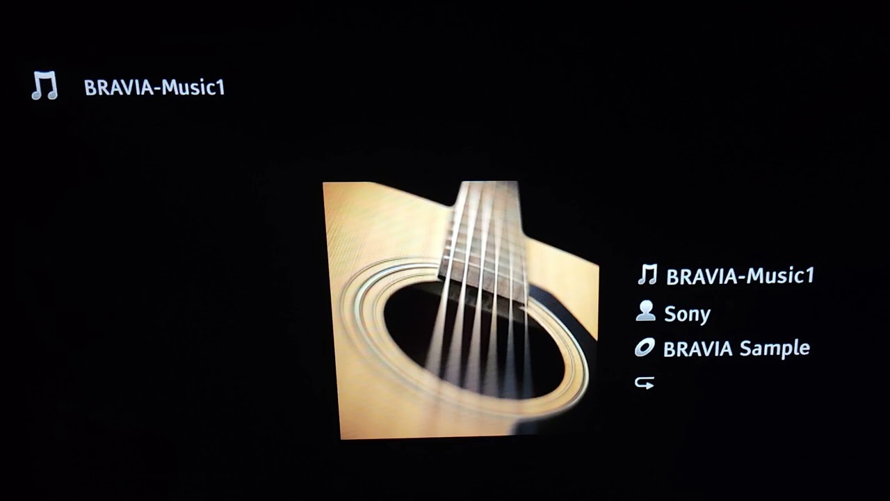 Sony Bravia Sample Music