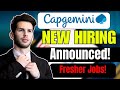 Capgemini New Hiring Announced ! OFF Campus Drive For 2026, 2025, 2024 Batch | Fresher Jobs