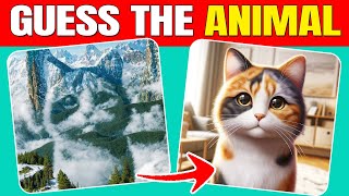 Guess the Hidden Animals by ILLUSIONS | Easy, Medium, Hard levels | Squint Your Eyes