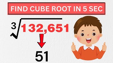Find Cube Root of Number Just in 5 Seconds | Crazy Fast Math Trick