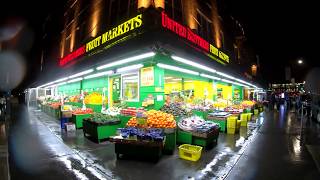 ⁴ᴷ⁶⁰ Walking NYC (Narrated) : Astoria, Queens at Late Night from Steinway Street to Crescent Street