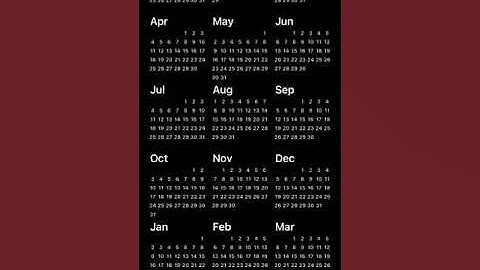 Scroll to the TOP on the calendar 📆 **MUST WATCH**