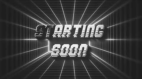 Dark Retro Grid Animated Twitch Overlay Package | Stream Pack