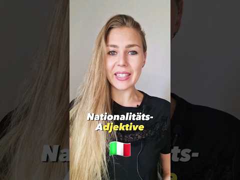 🇮🇹 Nationalitäts-Adjektive im