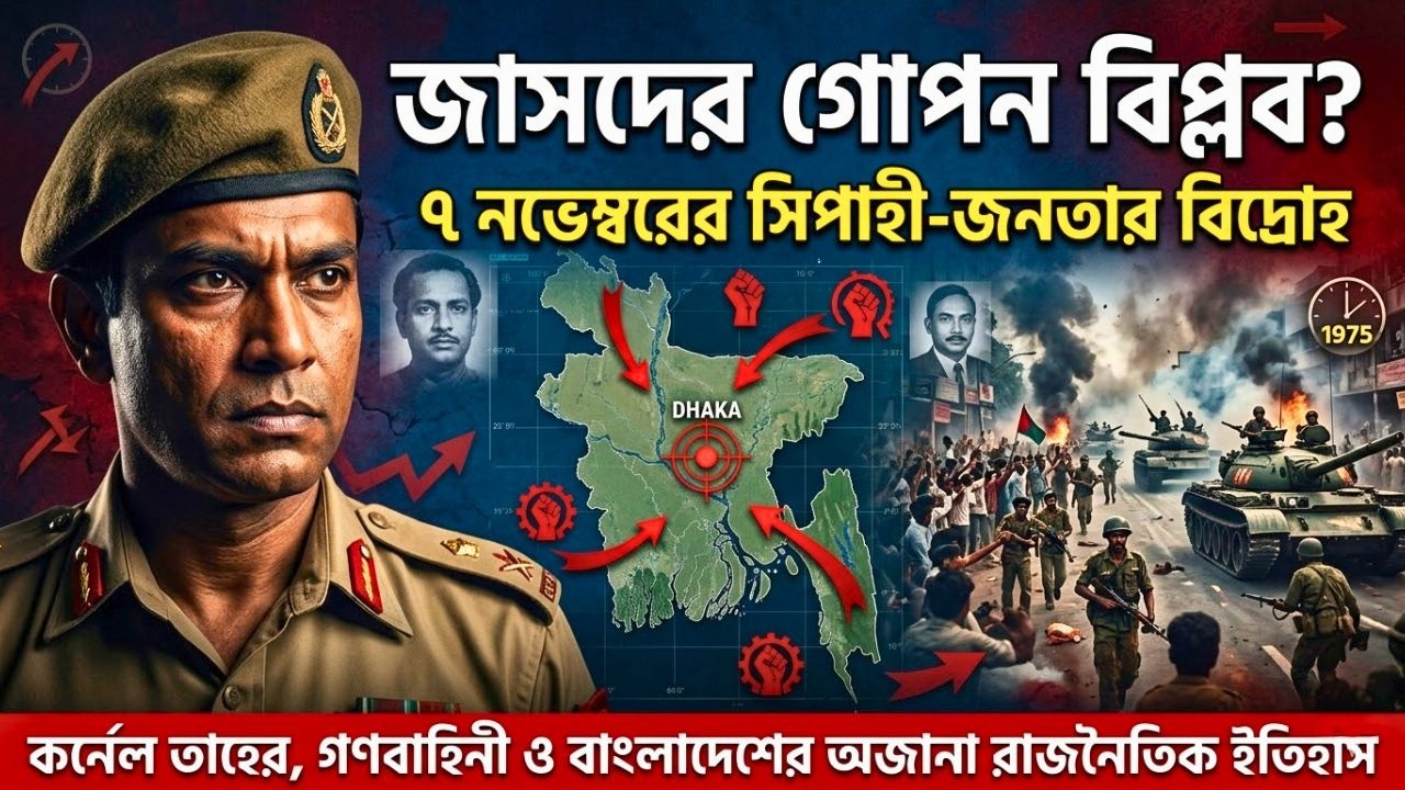 জাসদ (১৯৭২–১৯৭৫): বিপ্লব নাকি হঠকারিতা? | কর্নেল তাহের ও ৭ই নভেম্বরের সত্য