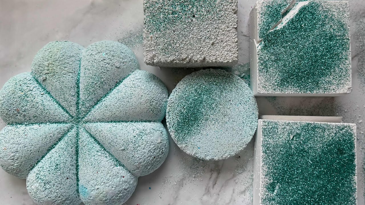 Baby Blue Gym Chalk Reforms with Fresh Gym Chalk Blocks with Glitter ...