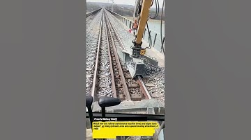 Powerful Railway Maintenance Machine in Action! 🚂⚙️