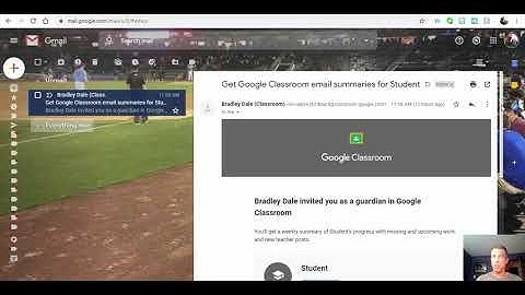 Guardian email summaries in Google Classroom