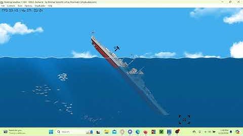 Sinking the K M S Bismarck In Floating Sandbox