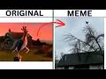 Chicken Screaming On Tree Original Vs Meme Chicken Screaming On Tree Original Vs Meme