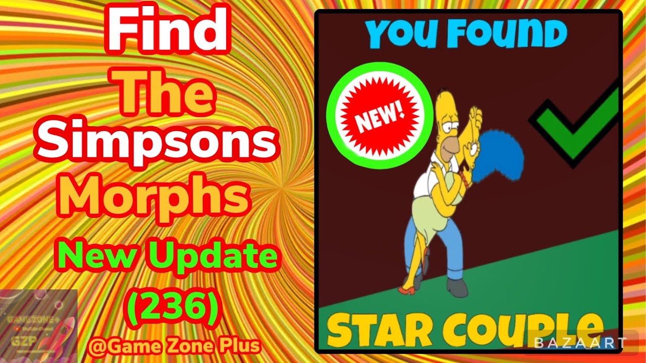 NEW UPDATE 236 How To Find STAR COUPLE Morph In Find The Simpsons new-update-236-how-to-find-star-couple-morph-in-find-the-simpsons