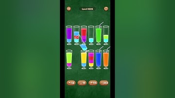 A relaxing Water Sort Puzzle level 4606 gameplay