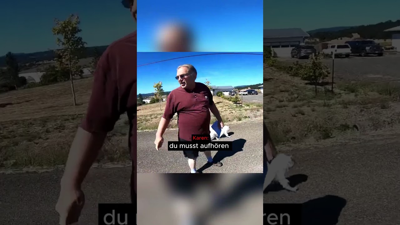 Biker wird auf der Straße gestoppt