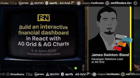 Frontend Nation 2025: Build an interactive dashboard w/ React, AG Grid & AG Charts by James S. Bland