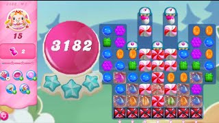 Candy Crush Saga Level 3182 || No Boosters || 3 Sugar Stars 🌟🌟🌟