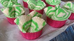 BOLU KUKUS PANDAN MEKAR TANPA SODA/STEAMED PANDAN ZEBRA CUPCAKES - Durasi: 4.12. 