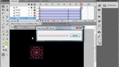 Flash CS5 Tutorial 13 Flairs & Fireworks.avi