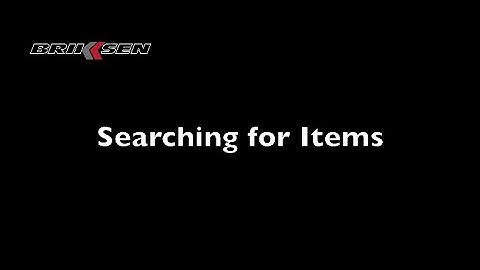 Brikksen.com Searching for Items