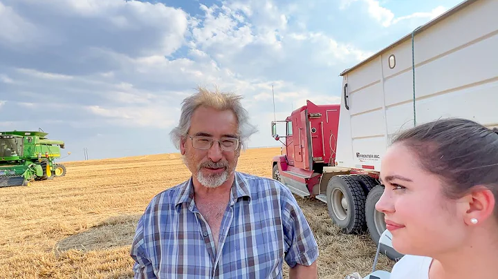 A Pool Noodle fixes the Combine Harvester!  Montana Farming 2022