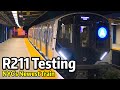 ⁴ᴷ⁶⁰ New R211 Subway Cars Undergoing Clearance Testing on the A line in the Rockaways