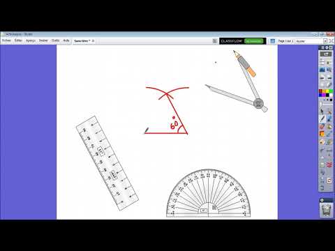 فيديو: كيفية رسم زاوية بدون منقلة