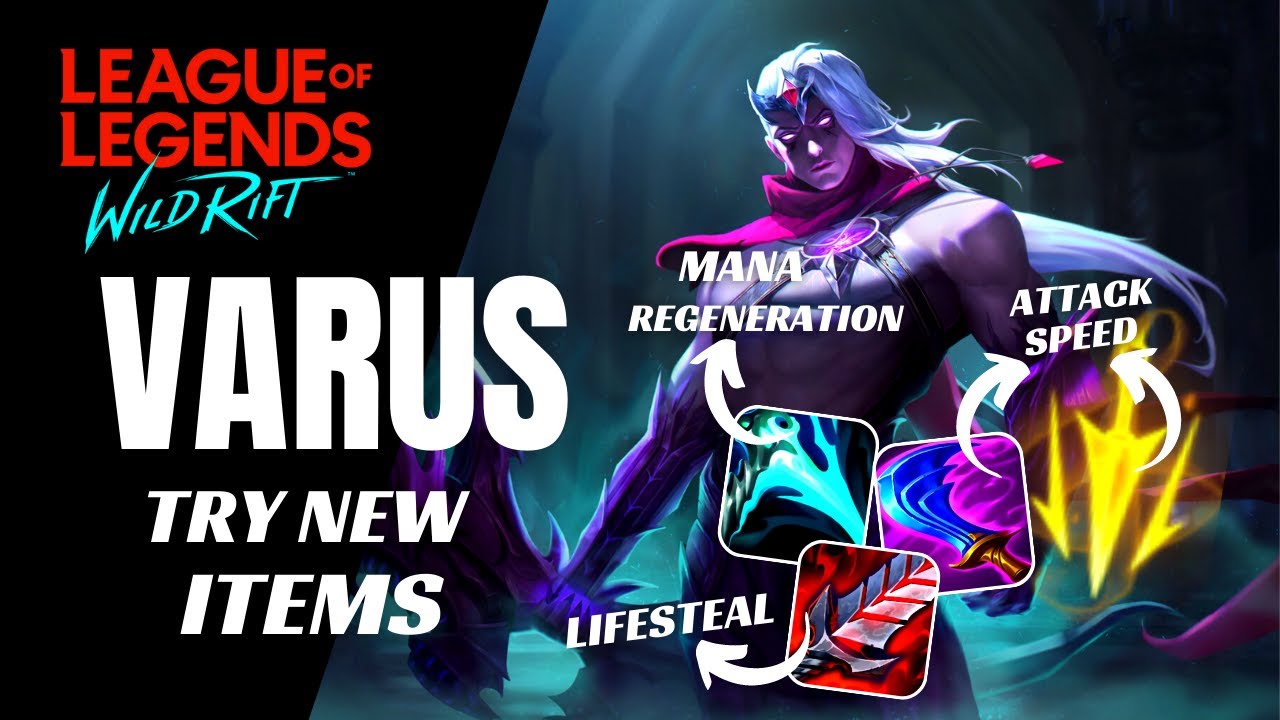 NEW ITEMS WITH VARUS | WILD RIFT | BOT LANE GAMEPLAY | SEASON 9 | BUILD & RUNES