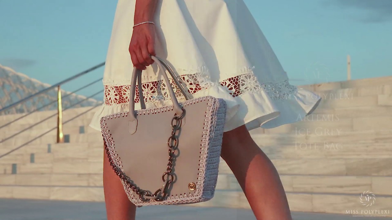 Miss Polyplexi® Artemis Ice Grey Tote Bag