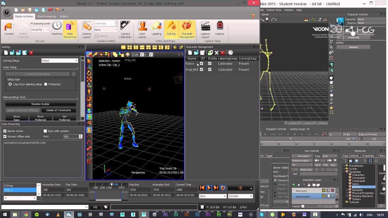 Vicon Blade Motionbuilder Realtime Integration YouTube