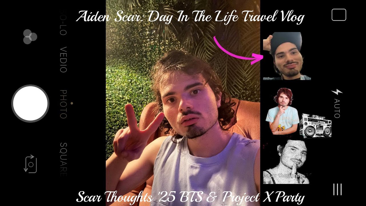 Aiden Scar: Day In The Life Travel Vlog: Scar Thoughts '25 BTS & Project X Party (