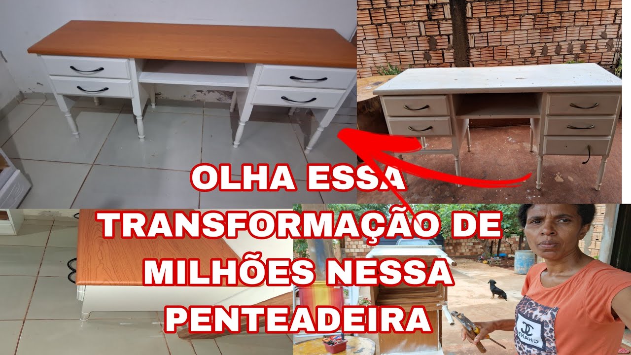 OLHA ESSA TRANSFORMAÇÃO DE MILHÕES NA PENTEADEIRA QUE GANHEI 