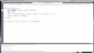 Tutorial - Make A Basic Sampler in Supercollider