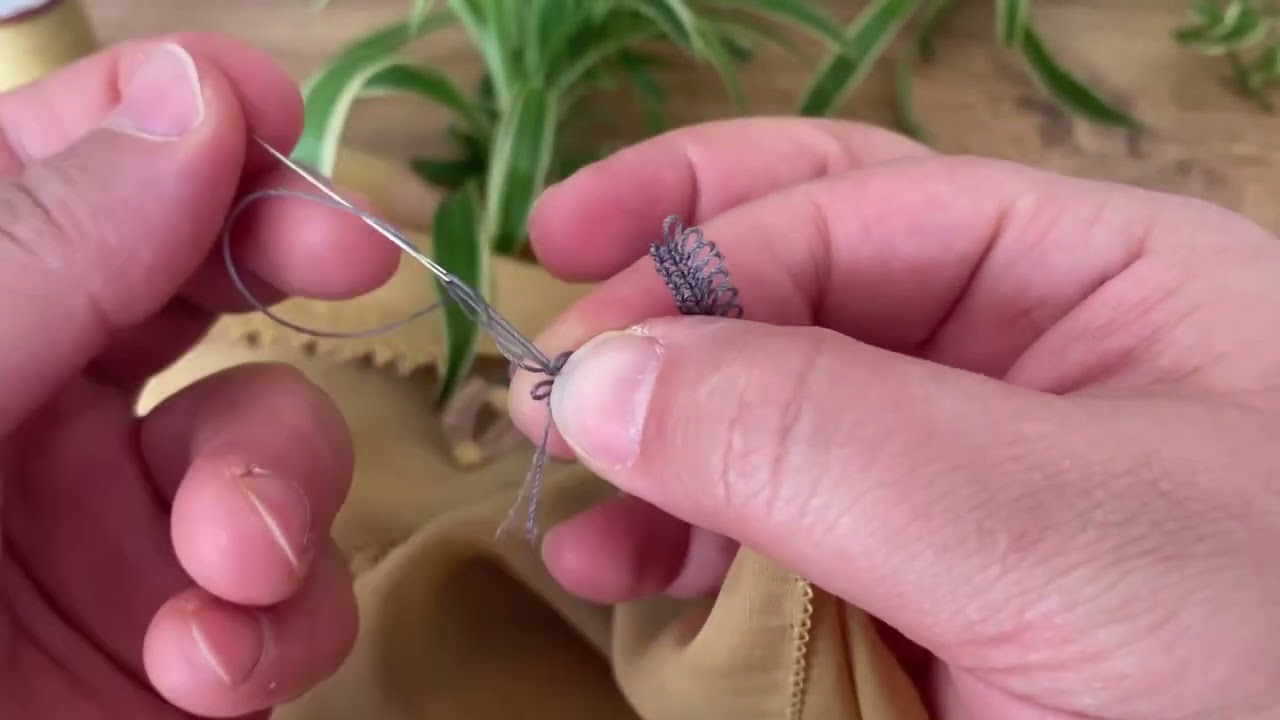 İkili badem iğne oyası modeli