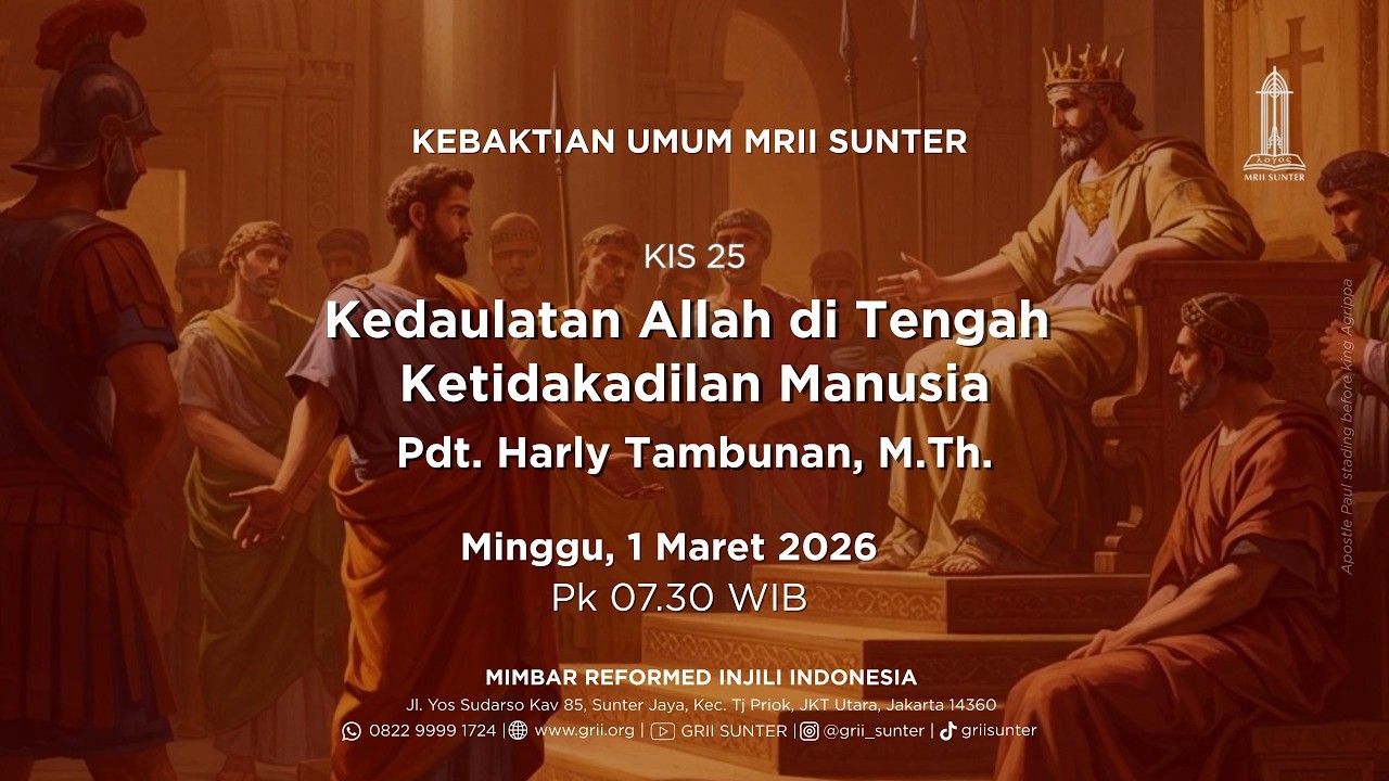 Kebaktian Umum MRII Sunter Minggu 1 Maret 2026