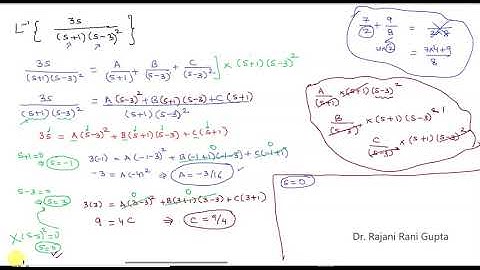 Inverse Laplace Transform Partial fraction case2