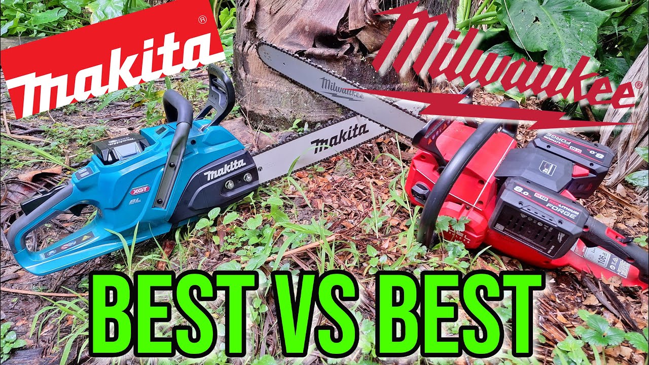 Лучшая бензопила Makita против лучшей бензопилы Milwaukee. Насколько они близки?