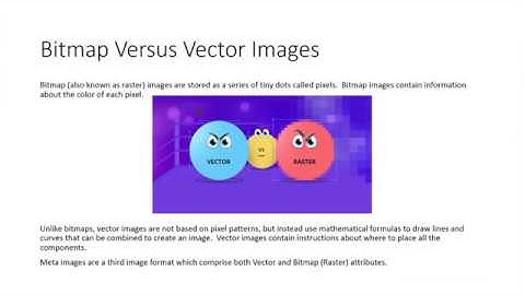 Bitmap vs. Vector Files
