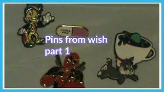 Pin unboxing from wish.com Pt1